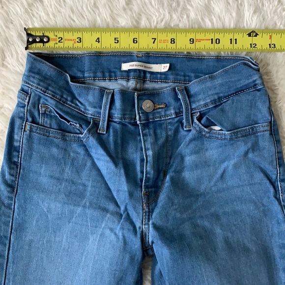 Levi’s blue jeans super skinny women’s size 27 - Picture 10 of 11